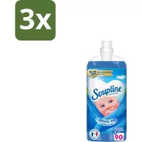 Soupline 3 x – Wasverzachter – Mediterrane Tuin – 950 ml - Wasverzachter - Mediterrane Tuin - Frisse Geur - Zijdezachte Kleding - Wasverzachter Voor Kleding