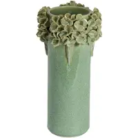 Light & Living Light&living Vaas deco Ø16x31 cm LUSERNA keramiek mint groen