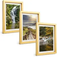 Wallfluent 3-Delige Schilderij Set - Moderne Steden In Kleur Met Een Figuur Op De Achtergrond - 40 x 60 cm - Moderne Wanddecoratie - Woonkamer - Muurdecoratie
