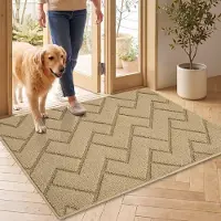 Famanu – Binnendeurmat met microvezeloppervlak, antislip en wasbaar, ideaal voor de entree en gang, 60x90 cm