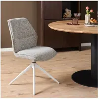 Starfurn Eetkamerstoel Hera - Beige Stof - Draaibaar - Set van 2