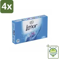 Lenor - Droogtrommeldoekjes - Spring Awakening - 34 Doekjes - Voordeelverpakking - 4 stuks - Droogtrommeldoekjes - Droogtrommel