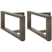 vidaXL Salontafelpoten 2 st T-vormig 60x25x(30-31) cm staal naturel