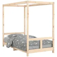 vidaXL Kinderbed, 80x160 cm, massief grenenhout
