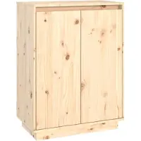 vidaXL Schoenenkast 60x35x80 cm massief grenenhout
