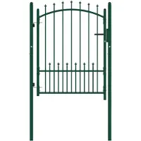 vidaXL Hekpoort EMMEN met stalen pinnen 104x109,5 cm groen