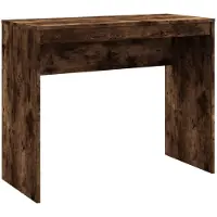 vidaXL Bureau 90x40x72 cm bewerkt hout gerookt eikenkleurig