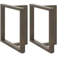 vidaXL Eettafelpoten 2 st T-vormig 70x35x(72-73) cm staal naturel