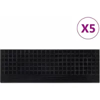 vidaXL Trapmatten 5 st 25x75 cm rubber