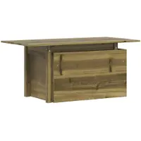 vidaXL Tuintafel 100x50x75 cm geïmpregneerd grenenhout
