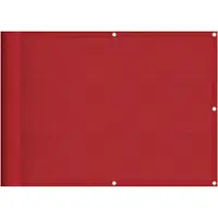 vidaXL Balkonscherm Rood 75x700 cm 100% Polyester Oxford