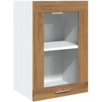 vidaXL Bovenkast Lyon 40x31x60 cm bewerkt hout artisanaal eikenkleurig