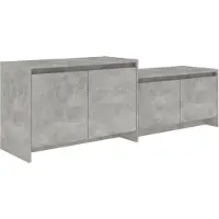 vidaXL Tv-meubel 146,5x35x50 cm bewerkt hout betongrijs