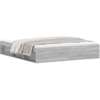 vidaXL Bedframe, grijs Sonoma, 180x200 cm