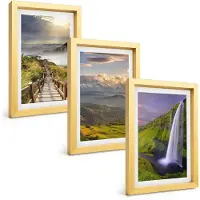 Wallfluent 3-Delige Schilderij Set - Sfeervolle Straatjes Met Koffie En Zonnebloemen - 40 x 60 cm - Decoratieve Schilderijen - Woonkamer - Interieur - Stijlvolle Muurdecoratie