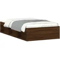 vidaXL Bedframe bruin eikenkleur 90x200 cm