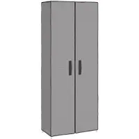 vidaXL Schoenenkast 60x30x166 cm stof grijs