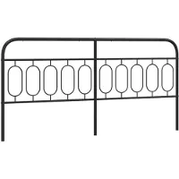 Yiwydaa Vervangend hoofdbord 200 cm metaal zwart