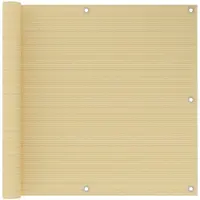 vidaXL Balkonscherm 90x300 cm HDPE beige