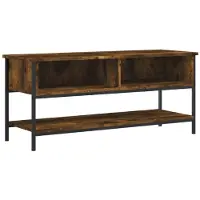 vidaXL Tv-meubel 100x35x45 cm bewerkt hout gerookt eikenkleurig