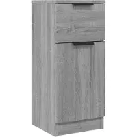 vidaXL Dressoir 30x30x70 cm bewerkt hout grijs sonoma eikenkleurig