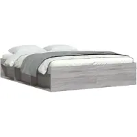 vidaXL Bedframe grijs sonoma eikenkleurig 140x200 cm