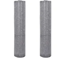 vidaXL Antislip verfdoek, 2 stuks, 25 m², 220 g/m², grijs