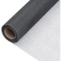 vidaXL Gaas 100x2000 cm glasvezel grijs