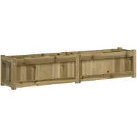 vidaXL Plantenbak 150x31x31 cm geïmpregneerd grenenhout