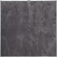 vidaXL Vloerkleed HUARTE laagpolig zacht wasbaar 160x160 cm antraciet