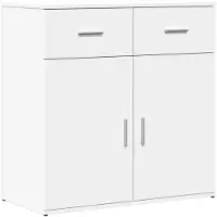 vidaXL Dressoir 79x38x80 cm bewerkt hout wit