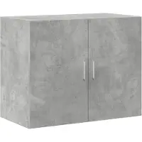 vidaXL Wandkast 80x42,5x64 cm bewerkt hout betongrijs