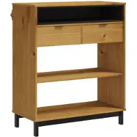 vidaXL Bartisch FLAM, 92x45x110 cm, massief grenenhout