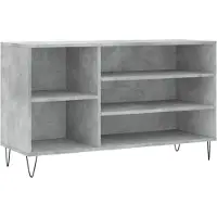 vidaXL Schoenenkast 102x36x60 cm bewerkt hout betongrijs