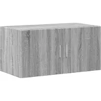 vidaXL Wandkast 80x42,5x40 cm bewerkt hout grijs sonoma eikenkleurig