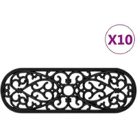 vidaXL Trapmatten 10 st 25x75 cm rubber