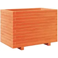 vidaXL Plantenbak 70x40x49,5 cm massief grenenhout wasbruin