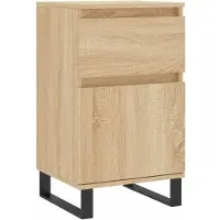 vidaXL Dressoir 40x35x70 cm bewerkt hout sonoma eikenkleurig