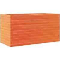 vidaXL Plantenbak 90x40x46 cm massief grenenhout wasbruin