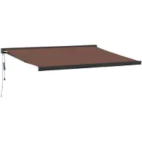 vidaXL Luifel automatisch uittrekbaar 450x300 cm bruin