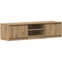 vidaXL Tv-meubel 140x40x36 cm bewerkt hout artisanaal eikenkleurig