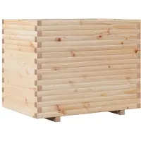 vidaXL Plantenbak 90x60x72,5 cm massief grenenhout