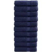 vidaXL Badhanddoeken SOLUND 10 st 600 g/m² 70x140 cm marineblauw