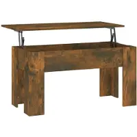vidaXL Salontafel, gerookt eikenhout, 101x49x52 cm, houtvezel