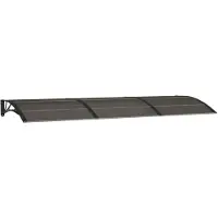 vidaXL Deurluifel 300x100 cm polycarbonaat zwart