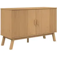 vidaXL Dressoir OLDEN, bruin, 114x43x73,5 cm, massief grenenhout