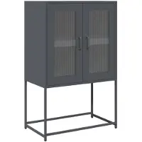 vidaXL Hoge kast, antraciet, 68x39x107 cm, staal