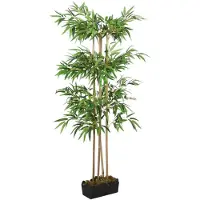 vidaXL Kunstplant bamboe 1216 bladeren 180 cm groen