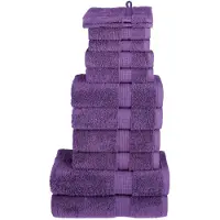 vidaXL 12-delige Handdoekenset SOLUND 600 g/m² paars