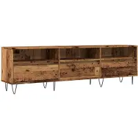 vidaXL Tv-meubel 150x30x44,5 cm bewerkt hout oud houtkleurig